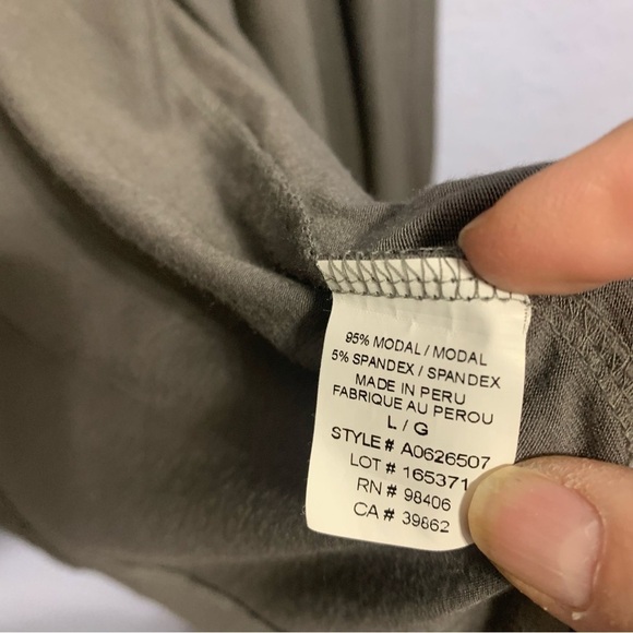 Theory Gray Lightweight Drape Front Long Sleeves Cardigan - Picture 4 of 6